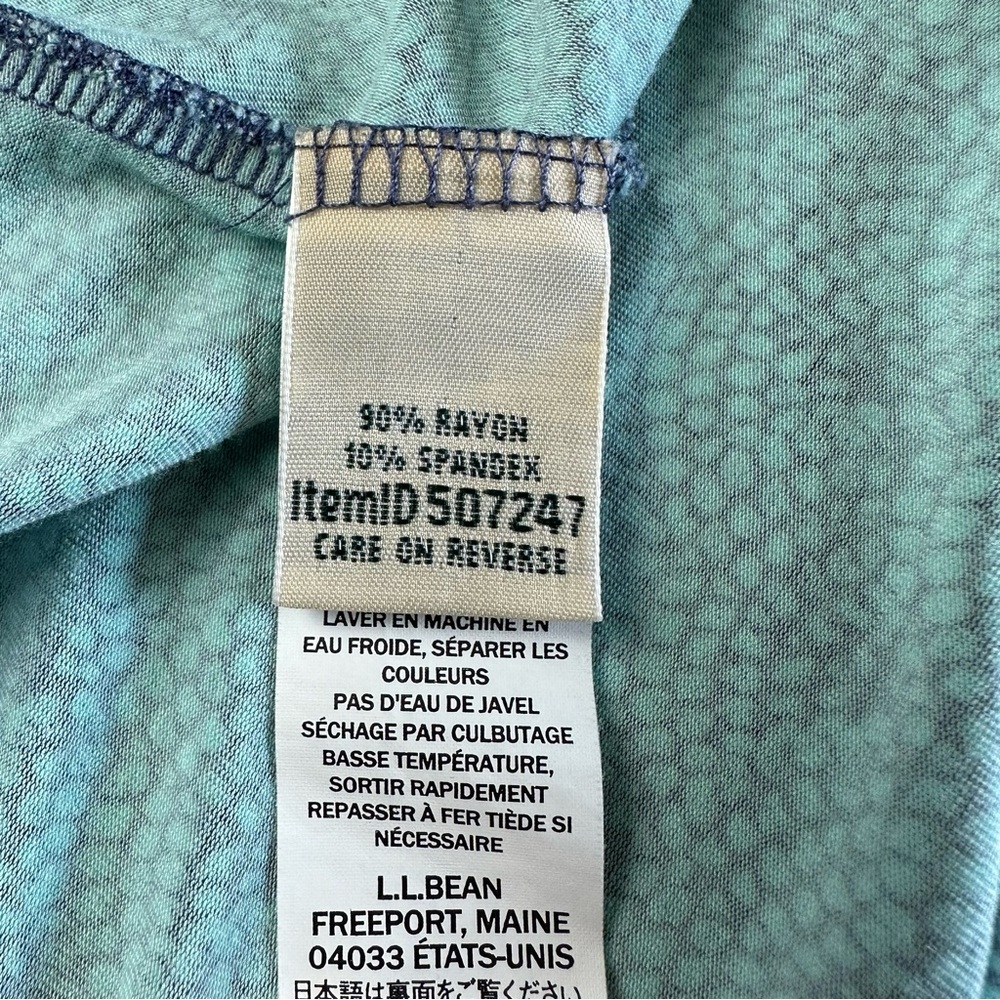 L.L. Bean Blue Patterned Mini Dress - Picture 4 of 8